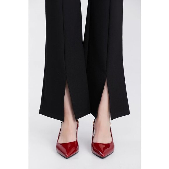 🆕Women Red Stiletto Heels Closed Pointed Toe 4 in Heels Patent Leather Pumps - Picture 7 of 9